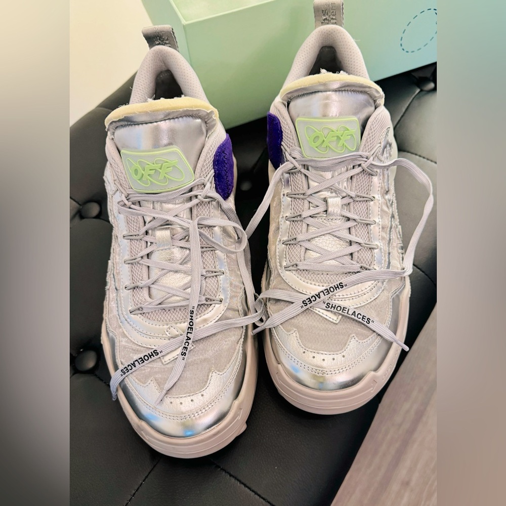 RARE Off White ODSY 100 White Purple US 13, EU 46